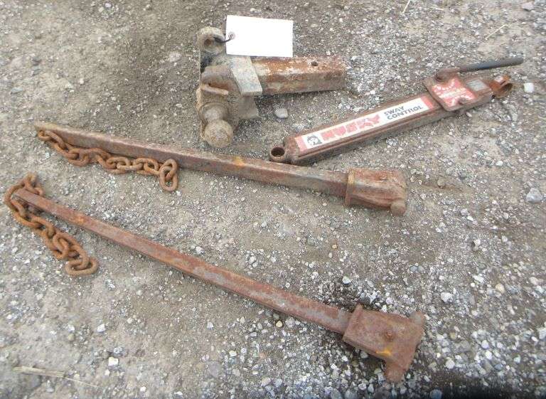 Husky sway control equalizer hitch and receiver, used, rusty Albrecht