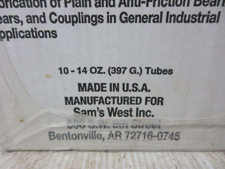 (20) 14 oz. tubes of lithium complex EP2 multipurpose grease, wheel
