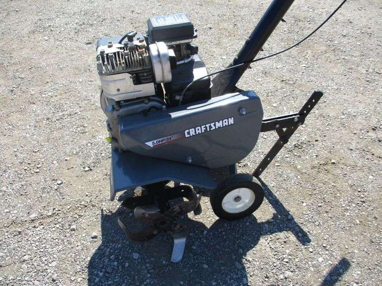 Craftsman 5 HP, 24" Front tine tiller, parts or repair, as is
