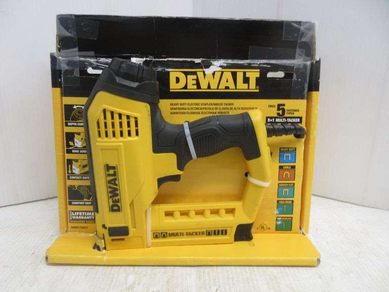 DeWALT DWHT75021, 5in1, multitacker, fires staples and brad nails, tested and works, used to
