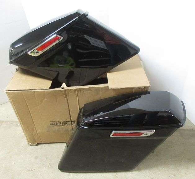 Harley Davidson 5" extended stretched hard shell saddlebags, fit Harley