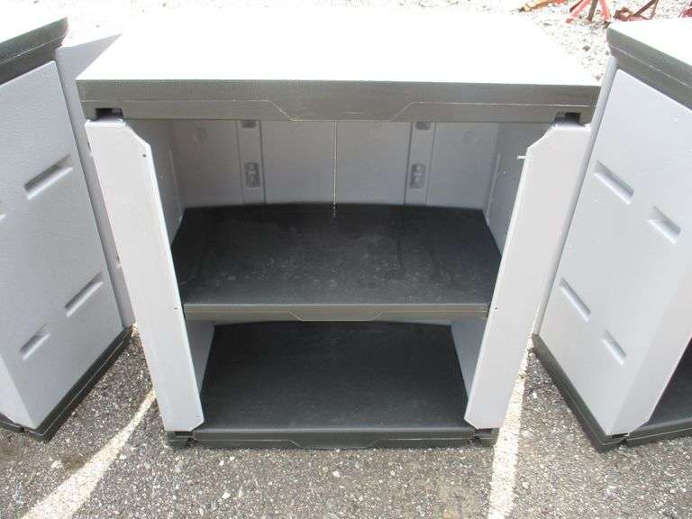 (3) Rubbermaid wall 24"W x 12"D x 27"H Albrecht Auction Service