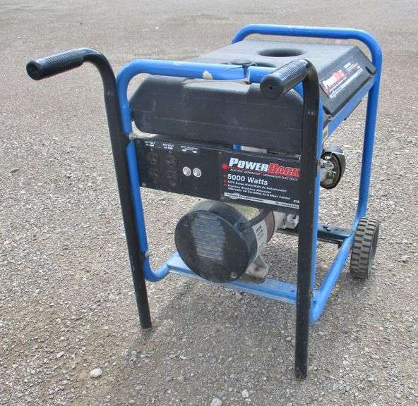 PowerBack 5000W generator, hard to start, leaking oil Albrecht