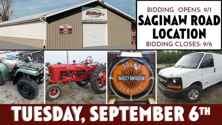 September 6th (Tuesday) Saginaw Road Online Consignment