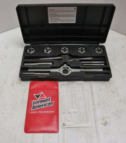 12piece Vermont American tap and die set Albrecht Auction Service