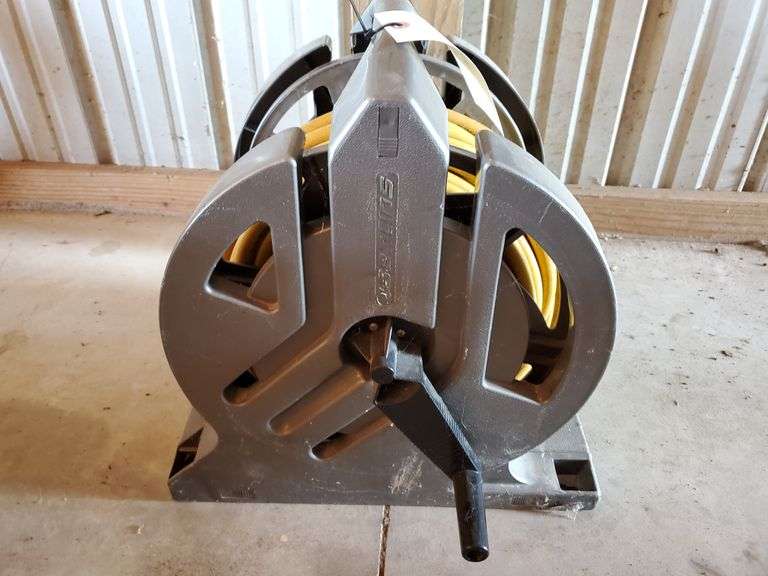 Power Port Air Hose and Reel, 1/4" Hose with Quick Attach Albrecht