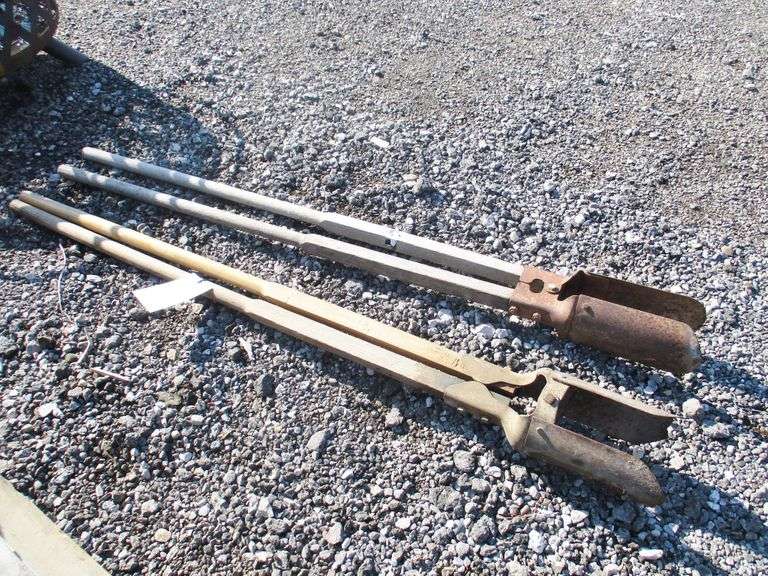 (2) Post hole diggers, good Albrecht Auction Service