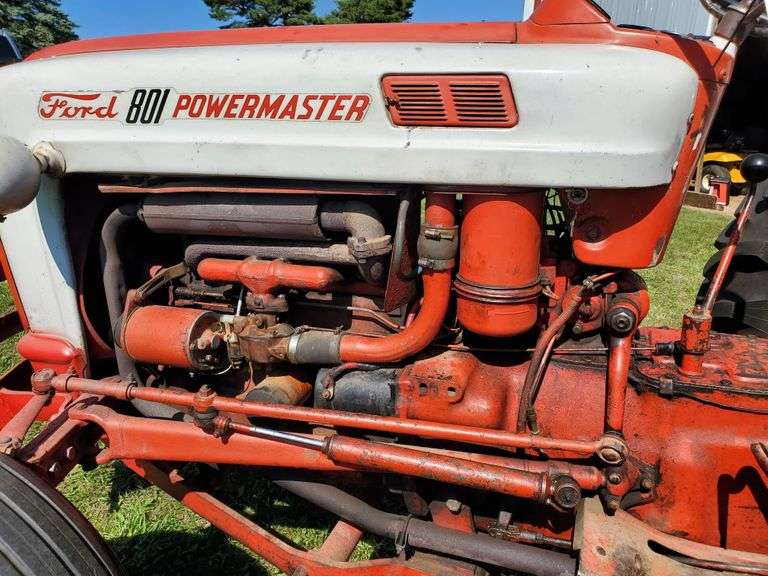 Ford 801 Powermaster W.F. Gas Tractor, 11L15 Fronts, 14.928 Rears, 3