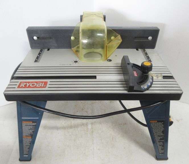 Ryobi router table with push guide, 21"W x 14"D x 16"H, very good