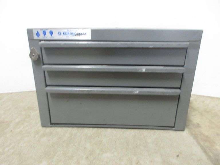 Adrian steel parts 18"W x 12"D x 12"H Albrecht Auction Service