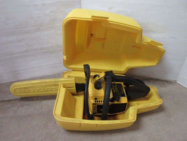 McCulloch chainsaw, 16" bar in case Albrecht Auction Service