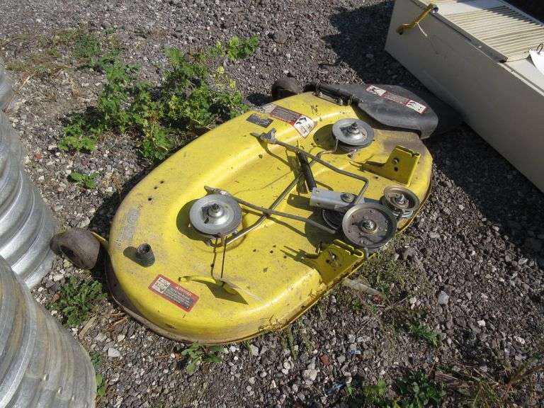 John Deere X300 mower deck, 42" cut, new blades, no belt, excellent