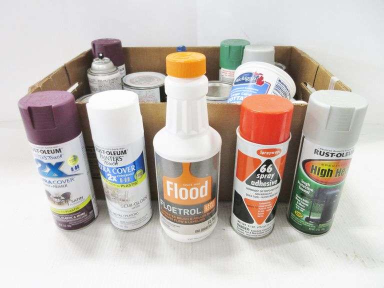 Spray adhesives, paint, latex base, acetone, starting fluid, and more
