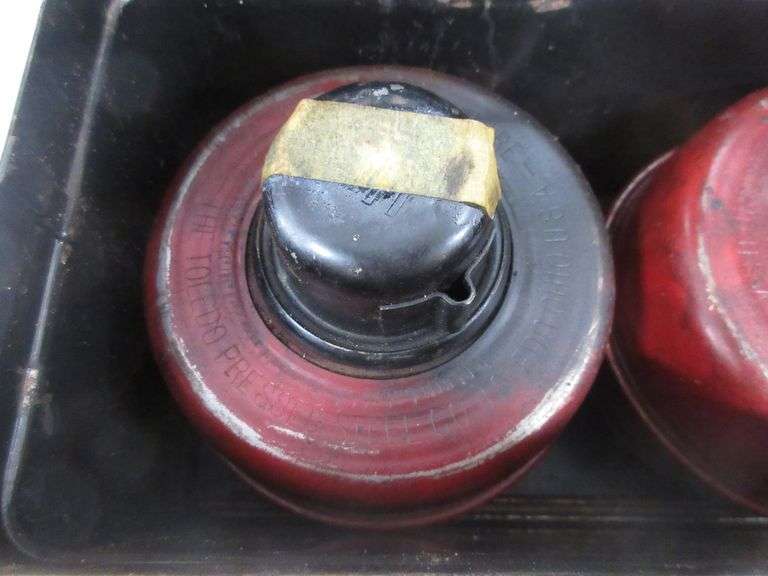 Antique kerosene road flares Albrecht Auction Service