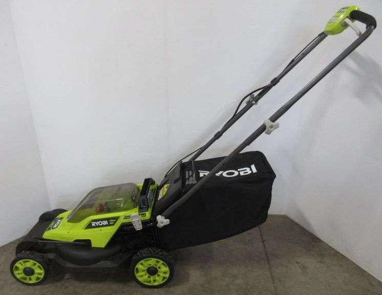 Ryobi P1108VNM 18V ONE+ 13" trim mower, has mulch plug and bag, tested