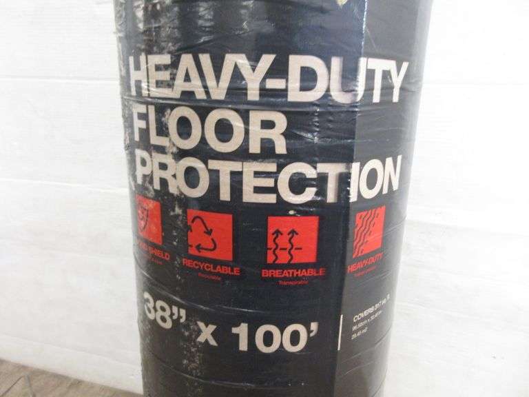 Roll of heavy duty floor covering, 38" x 100', new Albrecht Auction
