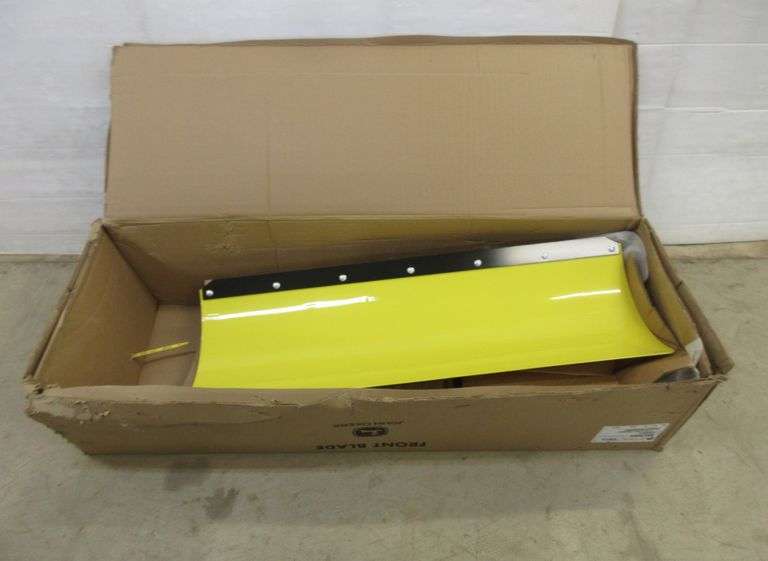 John Deere snow plow blade with chains, will fit X300/X500, new