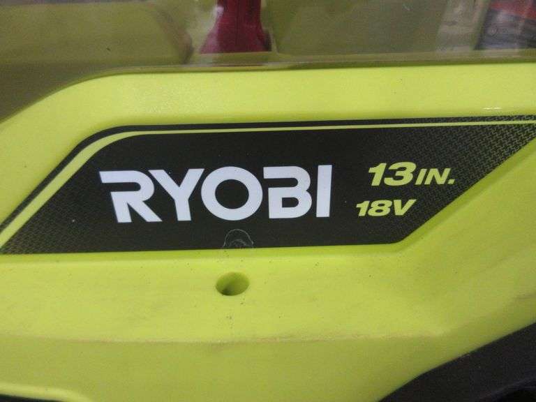 Ryobi P1108VNM 18V ONE+ 13" trim mower, has mulch plug and bag, tested