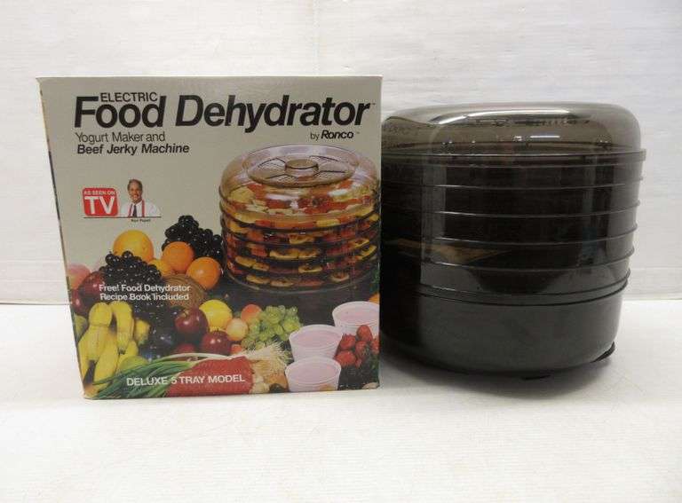 Ronco electric food dehydrator deluxe tray model Albrecht Auction Service