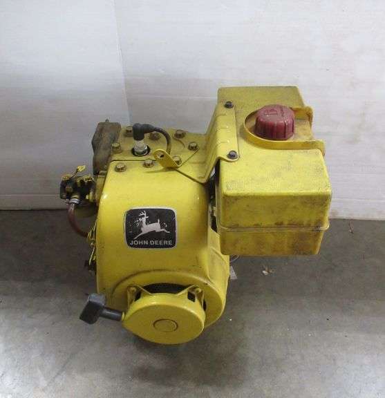 8 HP John Deere tiller motor with two drive shafts, not running, for parts, as is Albrecht