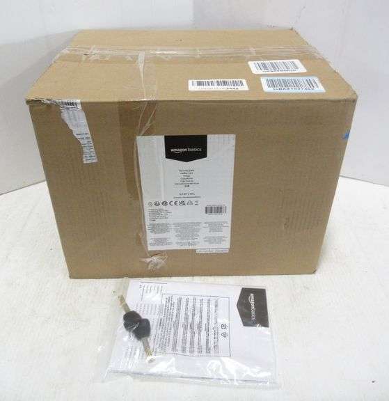 Amazonbasics security safe, keypad entry with keys and manual, new