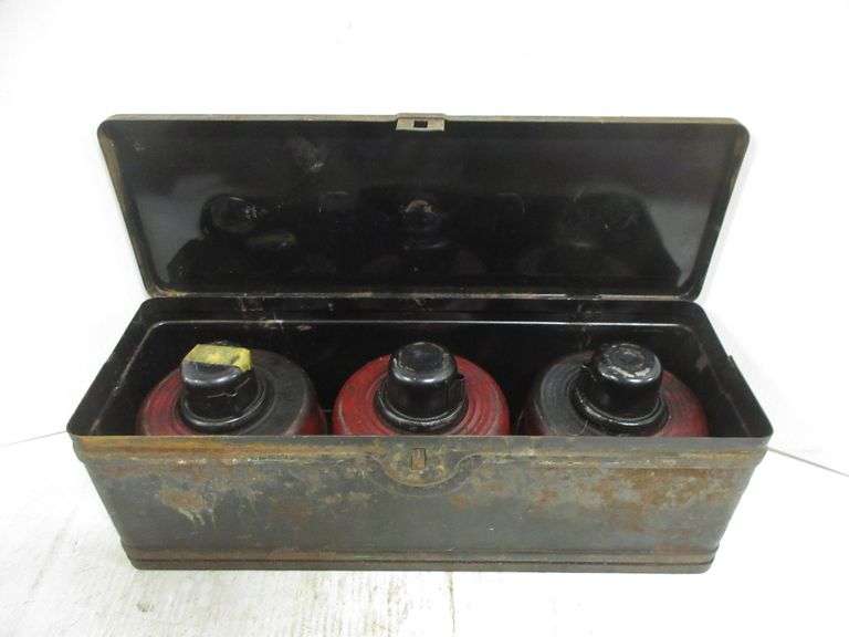 Antique kerosene road flares Albrecht Auction Service