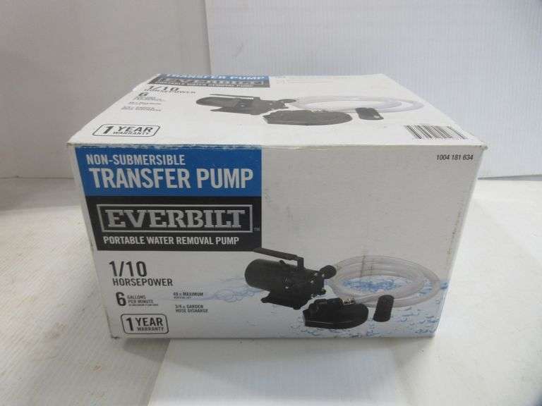 Everbilt transfer pump, looks unused Albrecht Auction Service