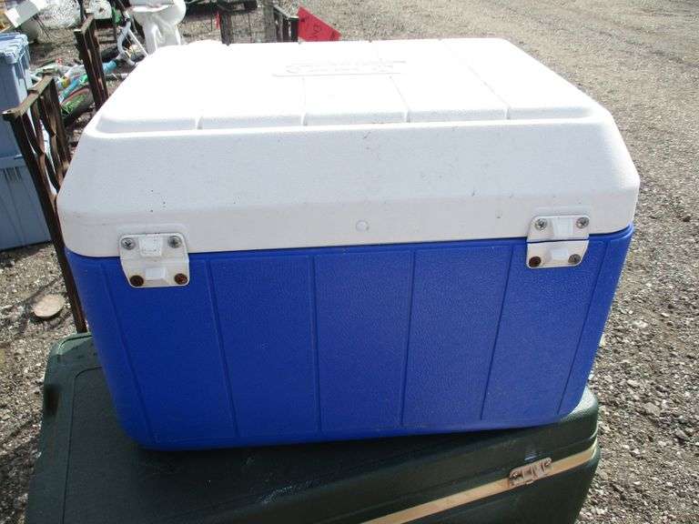 (7) Various coolers, largest 27"W x 15"D x 17"H, have wear Albrecht