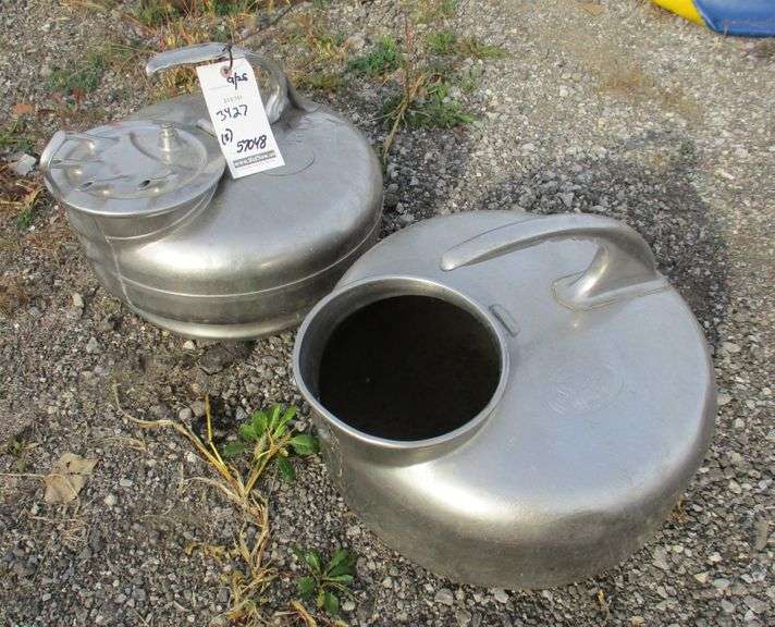 (2) Stainless milk jugs "The Surge Milker", good Albrecht Auction Service