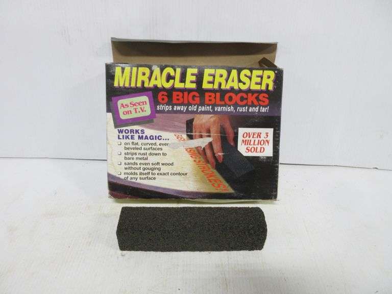 Miracle eraser, includes (6) Big blocks, NOS Albrecht Auction Service