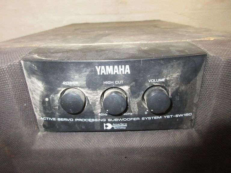 Yamaha subwoofer, Model No. YST SW150, 25"H, dirty, heavy wear to