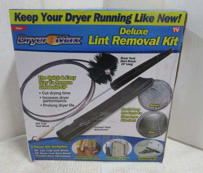 Dryer Max Deluxe lint removal kit, unused Albrecht Auction Service
