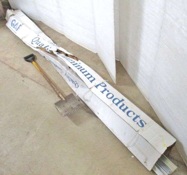 (7) 10' Pieces of white metal roofing drip edge, NIB; Heavy duty