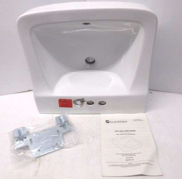 Glacier Bay wall mount sink, 19 1/2"W x 17 1/2"D x 8.7"H, unused ...