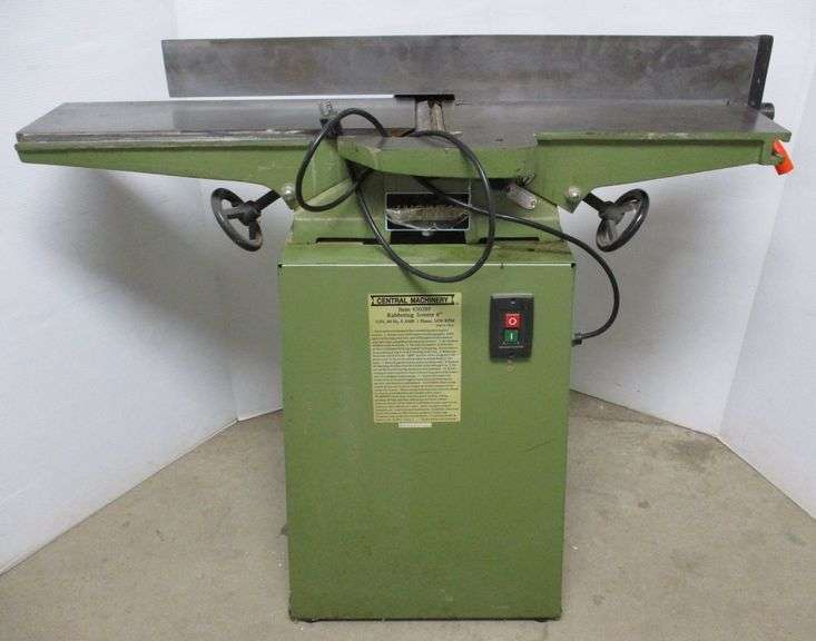 Central Machinery, rabbeting 6" jointer, onephase, Albrecht Auction