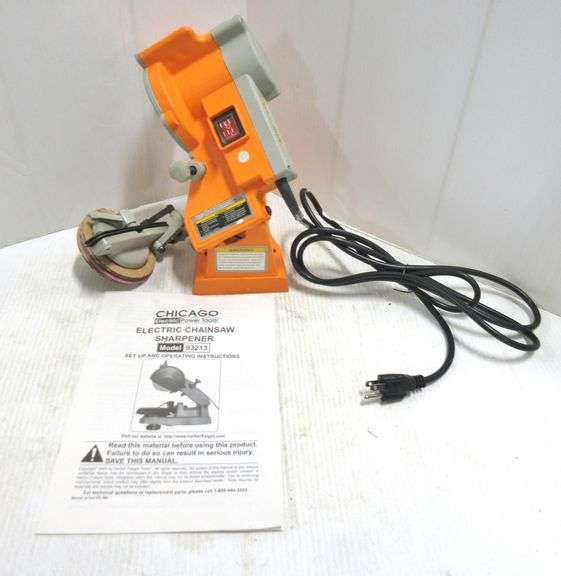 Chicago, electric chainsaw sharpener, This Item is from the Donald E