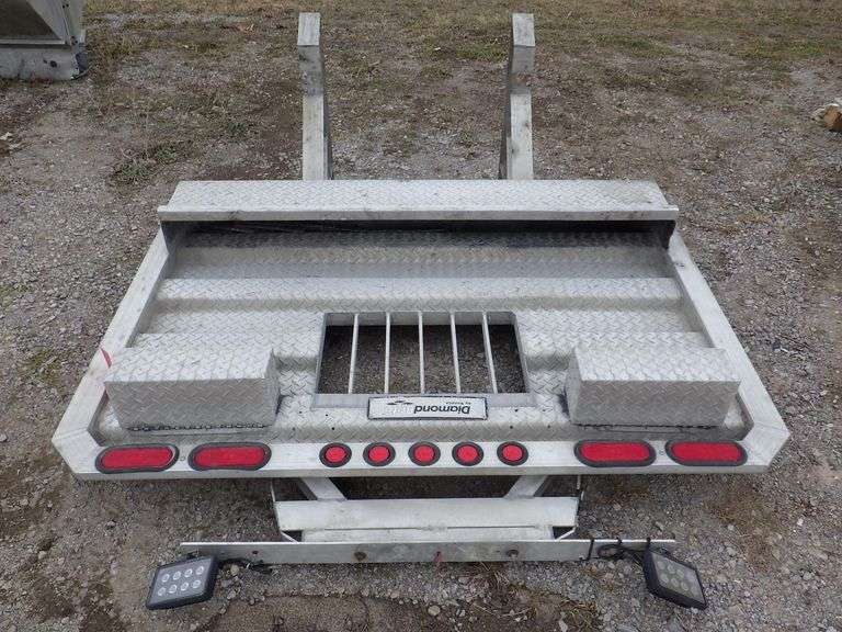 Diamond Brite, aluminum semi headache rack, LED lights, 70"L x 75"H