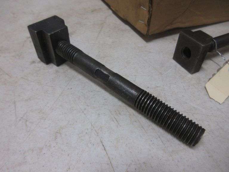 Tray full of machinist milling machine hold down tooling, includes T