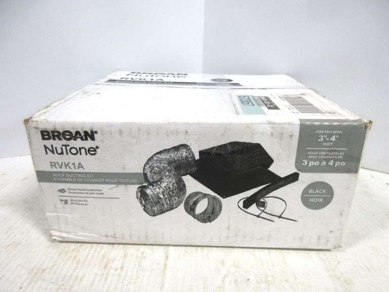 Roof ducting chimney kit by Broan Nutone, RVK1A Albrecht Auction Service