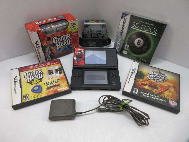 Guitar Hero special edition Nintendo DS with (2) Guitar hero adapters