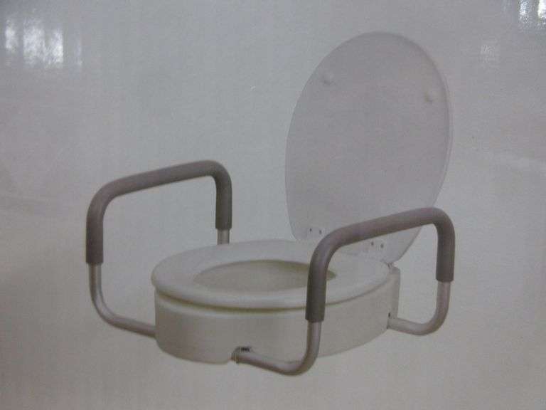 Drive toilet seat riser with removable arms, NIB Albrecht Auction Service