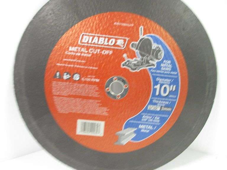 (3) Saw blades, includes Avanti 7" metal cut off, new; Diablo 10