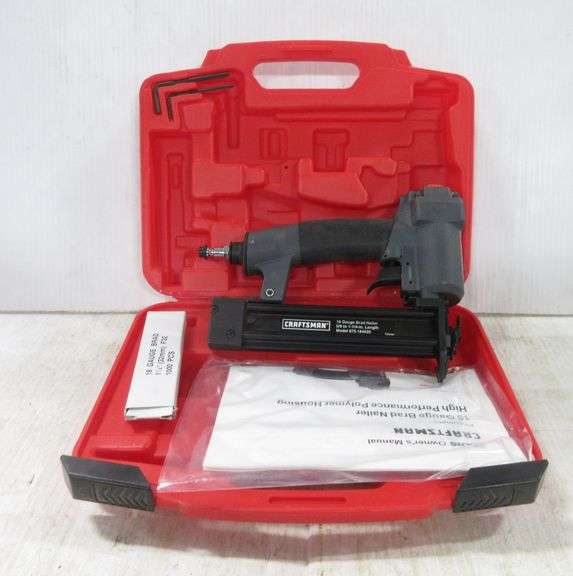Craftsman 18Gauge brad nailer, like new Albrecht Auction Service