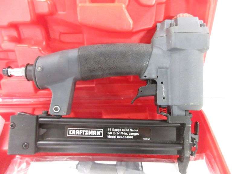 Craftsman 18Gauge brad nailer, like new Albrecht Auction Service