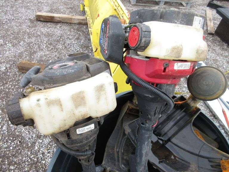 (2) Weed wackers with attachments Albrecht Auction Service