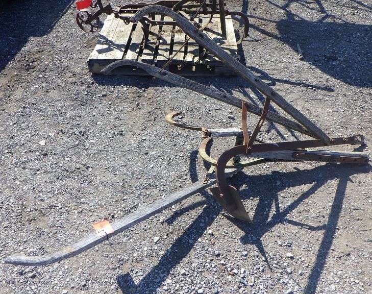 Horse drawn plow, it will need new handles Albrecht Auction Service