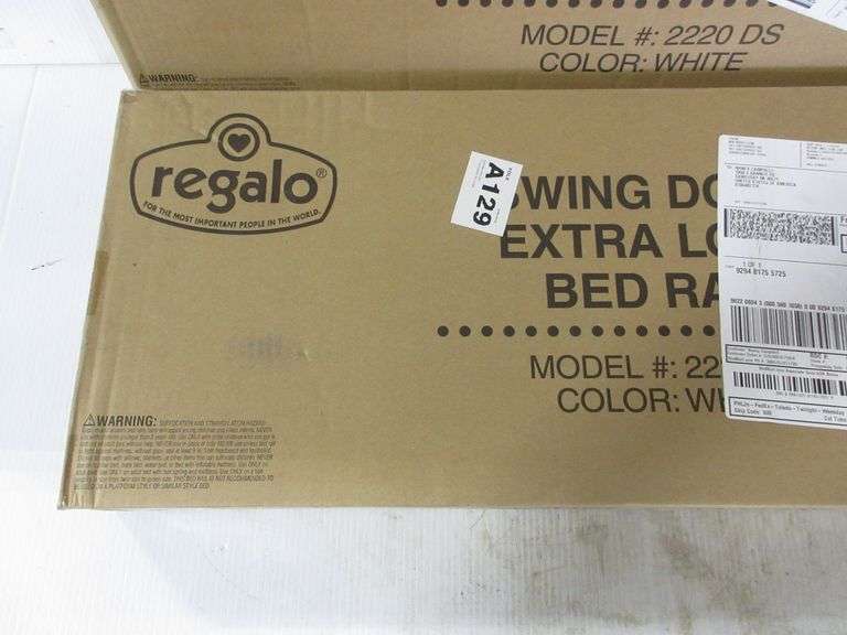 (2) Regalo swing down bed rails, XL, new Albrecht Auction Service