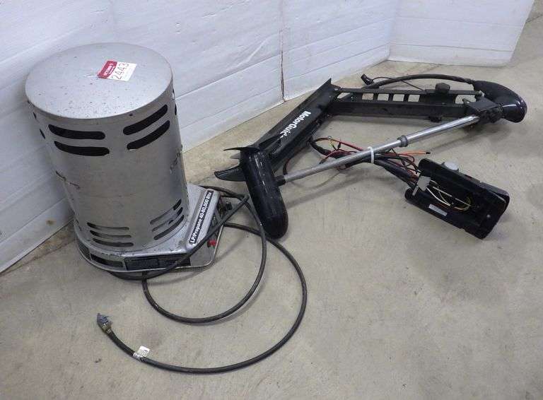 foot pedal trolling motor with all wiring; Propane or LP