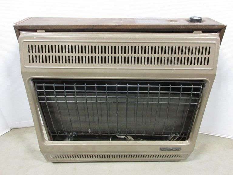 Touch & Glow wall mount gas heater, 26"W x 7"D x 23"H Albrecht