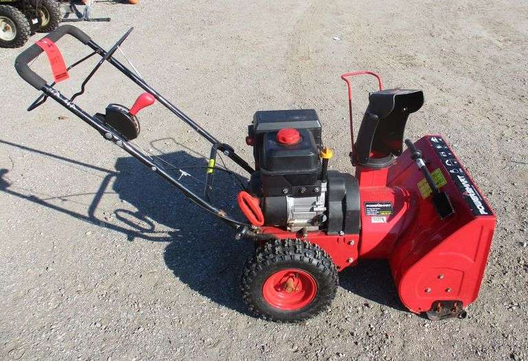 PowerSmart 212cc snowblower, may need to repair belt, as is Albrecht Auction Service